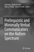 Cover: Prelinguistic and Minimally Verbal Communicators on the Autism Spectrum - Springer