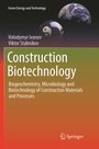 Cover: Construction Biotechnology - Springer