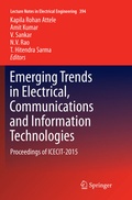 Cover: Emerging Trends in Electrical, Communications and Information Technologies - Springer