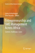 Cover: Entrepreneurship and SME Management Across Africa - Springer