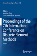 Cover: Proceedings of the 7th International Conference on Discrete Element Methods - Springer