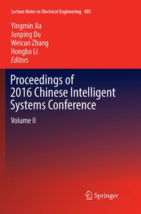 Enlarge image Cover: Proceedings of 2016 Chinese Intelligent Systems Conference - Springer