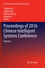 Cover: Proceedings of 2016 Chinese Intelligent Systems Conference - Springer
