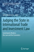 Cover: Judging the State in International Trade and Investment Law - Springer
