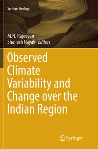 Enlarge image Cover: Observed Climate Variability and Change over the Indian Region - Springer