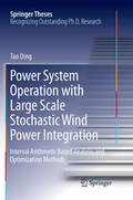 Cover: Power System Operation with Large Scale Stochastic Wind Power Integration - Springer