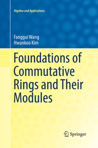 Abbildung von: Foundations of Commutative Rings and Their Modules - Springer