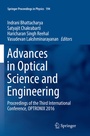 Cover: Advances in Optical Science and Engineering - Springer