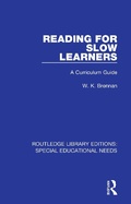 Cover: Reading for Slow Learners - Routledge