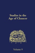 Cover: Studies in the Age of Chaucer - The New Chaucer Society
