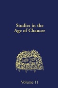 Cover: Studies in the Age of Chaucer - The New Chaucer Society
