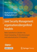 Cover: Joint Security Management: organisations&uuml;bergreifend handeln - Springer Vieweg