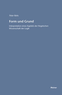 Enlarge image Cover: Form und Grund - Meiner