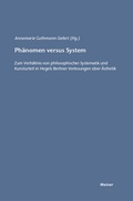 Cover: Ph&auml;nomen versus System - Meiner