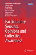 Cover: Participatory Sensing, Opinions and Collective Awareness - Springer