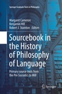 Cover: Sourcebook in the History of Philosophy of Language - Springer