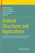 Cover: Ordered Structures and Applications - Birkh&auml;user