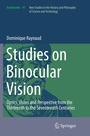 Cover: Studies on Binocular Vision - Springer
