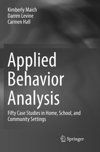 Enlarge image Cover: Applied Behavior Analysis - Springer