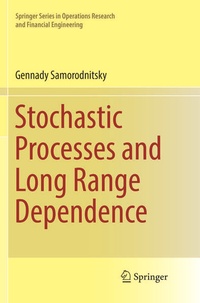 Enlarge image Cover: Stochastic Processes and Long Range Dependence - Springer