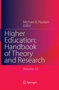 Cover: Higher Education: Handbook of Theory and Research - Springer