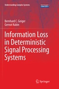 Cover: Information Loss in Deterministic Signal Processing Systems - Springer