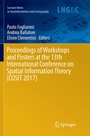 Cover: Proceedings of Workshops and Posters at the 13th International Conference on Spatial Information Theory (COSIT 2017) - Springer