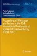 Cover: Proceedings of Workshops and Posters at the 13th International Conference on Spatial Information Theory (COSIT 2017) - Springer