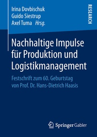 Abbildung von: Nachhaltige Impulse für Produktion und Logistikmanagement - Springer Gabler