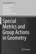 Bild: Special Metrics and Group Actions in Geometry - Springer