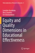 Cover: Equity and Quality Dimensions in Educational Effectiveness - Springer