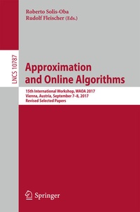 Enlarge image Cover: Approximation and Online Algorithms - Springer