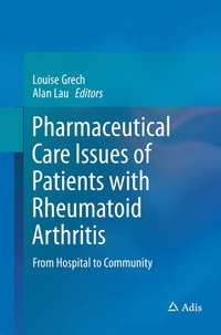 Enlarge image Cover: Pharmaceutical Care Issues of Patients with Rheumatoid Arthritis - Springer