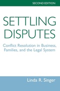 Cover: Settling Disputes - Routledge