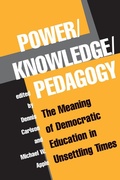 Cover: Power/knowledge/pedagogy - Routledge