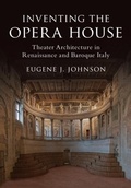 Cover: Inventing the Opera House - Cambridge University Press