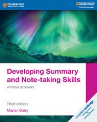 Enlarge image Cover: Developing Summary and Note-taking Skills without Answers - Cambridge University Press