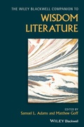 Cover: The Wiley Blackwell Companion to Wisdom Literature - Wiley