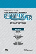 Cover: Proceedings of the 9th International Symposium on Superalloy 718 & Derivatives: Energy, Aerospace, and Industrial Applications - Springer