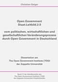 Cover: TOGI Schriftenreihe / Open.Government - Staat.Leitbild.2.0 - epubli