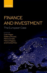 Abbildung von: Finance and Investment: The European Case - OUP eBook