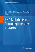 Cover: RNA Metabolism in Neurodegenerative Diseases - Springer