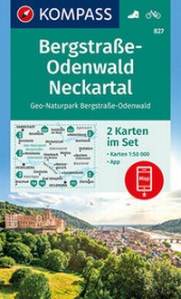 Abbildung von: KOMPASS Wanderkarte Bergstraße-Odenwald, Neckartal, Geo-Naturpark Bergstraße-Odenwald - KOMPASS-Karten