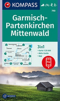 Abbildung von: KOMPASS Wanderkarte Garmisch-Partenkirchen, Mittenwald - KOMPASS-Karten