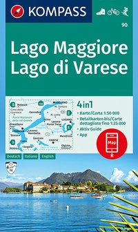 Abbildung von: KOMPASS Wanderkarte Lago Maggiore, Lago di Varese - KOMPASS-Karten