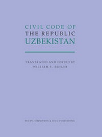 Enlarge image Cover: Civil Code of the Republic Uzbekistan 2018 - Wildy, Simmonds and Hill Publishing