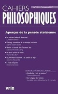 Cover: Apercus de la Pensee Stoicienne - Librarie Philosophique J. Vrin