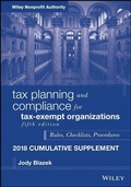 Cover: Tax Planning and Compliance for Tax-Exempt Organizations - Wiley
