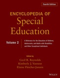 Cover: Encyclopedia of Special Education, Volume 2 - Wiley