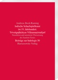 Cover: Indische Schachspielkunst im 19. Jahrhundert: Trive?ga?acaryas Vilasama?ima&ntilde;jari - Harrassowitz Verlag